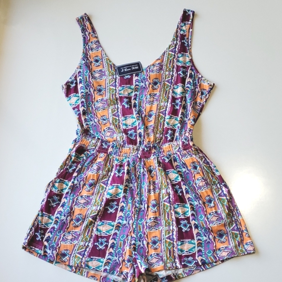 New  I Love H 81  Brand Jumpsuit Short MagentaOrange
